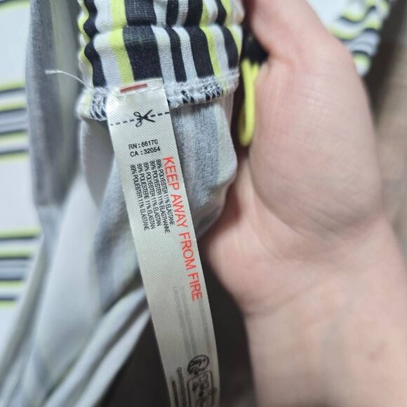 Free People FP Movement Sport Mode Stripe Muscle Top Tank Ruched NWT - Picture 9 of 9